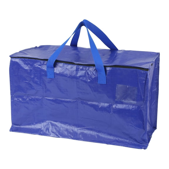 Unique Bargains 1 Pack Clothes Storage Bags Moving Bags Blue 27*14*15in