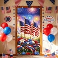 thumbnail image 2 of JHyouerji 4th of July Door Cover 71x35 Inch Independence Day Front Door Cover Patriotic American Flag Memorial Day Veterans Day Outdoor Porch Decoration, 2 of 7
