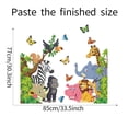 thumbnail image 3 of Jungle Animals Wall Stickers for Kids Room Bedroom Decor Forest Vinyl Home Decor, 3 of 10