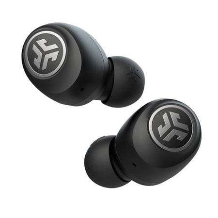 JLab Audio Go Air True Wireless Earbuds + Charging Case | Black | Dual Connect | IP44 Sweat Resistance | Bluetooth 5.0 | 3 EQ Sound Settings