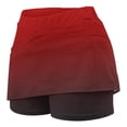 thumbnail image 4 of Lenpel Skorts for Women High Waisted Gradient Mini Workout Tennis Skirt with Shorts Summer Casual Athletic Skorts, 4 of 6
