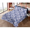 thumbnail image 4 of Ambesonne Floral Fitted & Flat Sheet with Shams 4 Pcs Set, Lilac Dream Hydrangea Art, Queen, Dark Lavender and Violet, 4 of 5