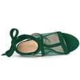 thumbnail image 4 of Unique Bargains Sandales à Talons Blocs en Maille pour Femmes, 4 of 6