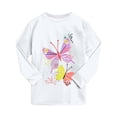thumbnail image 6 of mgoYE Toddler Girls Pajamas 2t 3t 4t 5t 6t 7-14y Snug Fit 2-Piece Long Sleeve Printed Top Pant Sleepwear Set 5-6 Years, 6 of 9