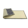 thumbnail image 2 of Stair Treads Skid Slip Resistant Backing Indoor Carpet Stair Treads Scroll Border Design 8  inch x 26  inch (1 Piece, Grey Navy Blue), 2 of 8
