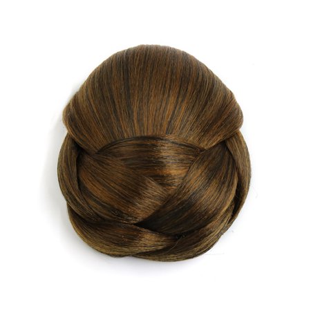 Synthetic Clip In Twist Braided Hair Bun Chignon Donut Ponytail