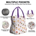 thumbnail image 3 of Ballet Princess Pattern Drawstring Lunch Bag Women - Drawstring Lunch Bag Insulated for Work Office - Stain-Resistant Large Lunchbags for Women with Multi-Pockets, 3 of 6