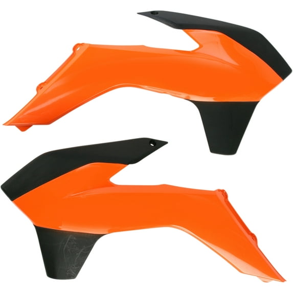 Acerbis Radiator Shrouds Orange/Black 2314251008