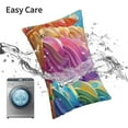 thumbnail image 6 of Salouo Rainbow Melting Ice Cream Pattern Pillow Cases,1PC Pillow Covers with Envelope Closure Decorative Pillow Case for Bed Couch,Pillows Not Included-16"x24", 6 of 6