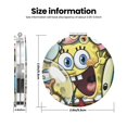 thumbnail image 3 of Zufioo SpongeBob SquarePants Miroir de Maquillage Portable de Poche, Miroir de Beauté Pliable à Main Grossissant Adapté pour Portefeuille Sac à Main pour Femmes-Forme Ronde, 3 of 9