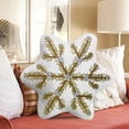 thumbnail image 6 of Winter Christmas Snow Pillow Cushion (filled PP Cotton) Home Holiday Decoration 2024 Filling New, 6 of 8