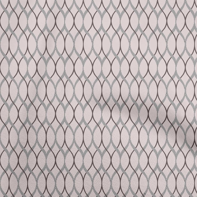 oneOone Rayon Blush Pink Fabric Ogee Sewing Craft Projects Fabric Prints By Yard 56 Inch Wide
