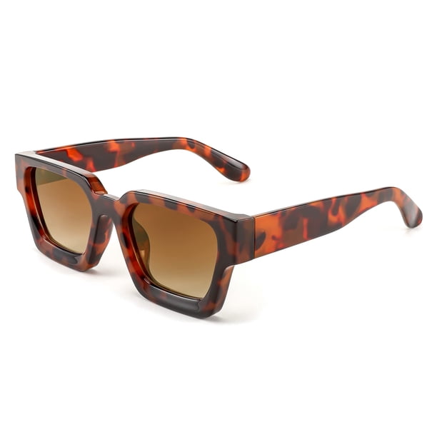 Gafas de Sol FEISEDY Retro 90s Cuadradas UV400 B2385 para Mujer y Hombre