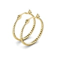 thumbnail image 6 of Cate & Chloe Matilda 18k Yellow Gold Plated 25mm Hoop Earrings for Women, Gift for her, 6 of 10