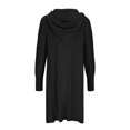thumbnail image 6 of Tawop Woman's Cardigans Autumn Solid Colour Long Sleeve Sweater Long Length Loose Hooded Cardigan Twisted Chunky Sweater Black Free Size, 6 of 7