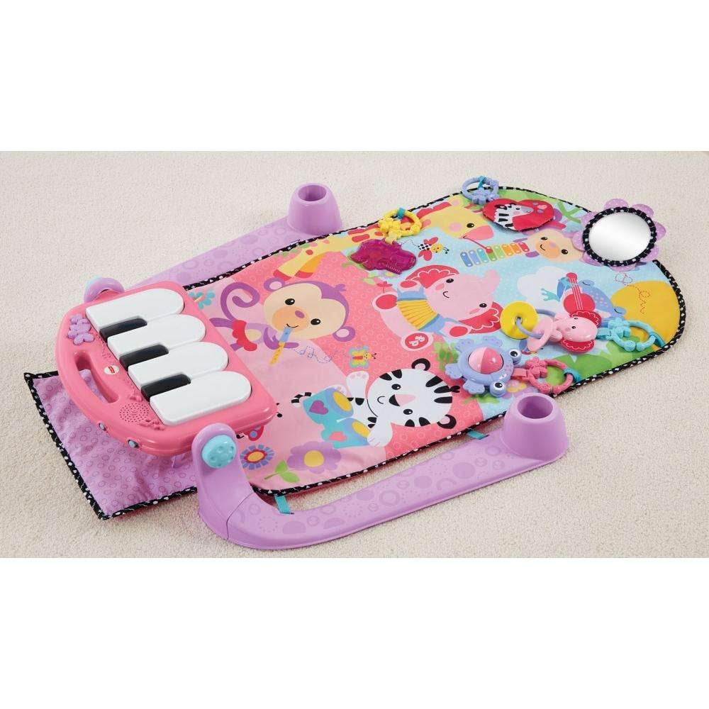 fisher price kick and play piano gym pink