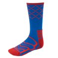 thumbnail image 2 of Brybelly SSOC-008L Basketball Compression Socks, Blue & Red - Large, 2 of 6