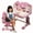 Pink, variant on YNCE Kids Desk and Chair Set, Height Adjustable Astronaut Pattern Children School Desk with Shelf & Large Drawers, Kids Writing Study Table for Boys Girls 3