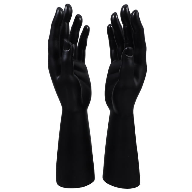 KAKOWELY ring 2pcs Multi-Function Ring Holder Mannequin Hands Jewelry Holder Delicate Trinket Stand Decorative Jewelry Holder Hand Model Display Stand11.42"X3.54"X2.17"