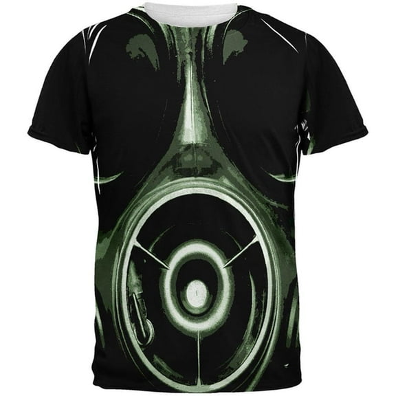 Gas Mask All Over Adult T-Shirt - Large