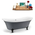 thumbnail image 5 of 68" Streamline N921GLD-GLD Clawfoot Tub and Tray With External Drain, 5 of 7