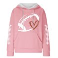 thumbnail image 4 of Rbaofujie Chandails pour Femmes Tendance Femmes Décontracté Manches Longues Col Rond Chandails pour Dames Hauts Blouse Chandail à Capuchon Uni Rose Chandails à Capuchon d'Automne pour Femmes, 4 of 4