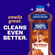 Mr. Clean All Purpose Cleaner, Floor Cleaner, Mop Soap, Cleaning Liquid, Spiced Harvest, Pumpkin, 41 fl oz