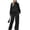 Black, variant on Stralyhd Long Sleeve Hoodie Set Women Oversized Hooded Polka Dots Tracksuits 2026 Fall Comfy Outwear Clothes Sports 2 Piece Jogger Set Navy 3XL