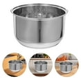 thumbnail image 2 of Rice Cooker Inner Pot Universal Stainless Steel Replacement Electric Cooker Liner Pot For Boiling And Porridge Cooking 2L, 2 of 8