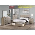 thumbnail image 1 of Modern Gorgeous 4pc California King Size Bed w Underbed Drawer Dresser Mirror Nightstand Bedroom Furniture Light Tan Hue Finish, 1 of 9