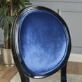 thumbnail image 6 of Noble House Phinnaeus Indoor FrenchVelvet Dining Chairs, Set of 2, Navy Blue, 6 of 10