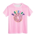 thumbnail image 1 of T-Shirt de Noël pour Fille, Manches Courtes, Col Rond, Coupe Décontractée, Basique, 1 of 4