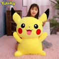 thumbnail image 2 of 80cm Big Size Pokemon Pikachu Plush Doll Japanese Anime Cute and soft Pikachu Children's accompany Collection Toys Gifts, 2 of 5