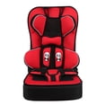 thumbnail image 1 of Asiento elevador de coche con respaldo alto, portátil, de polietileno, convertible, para bebés pequeños, color rojo, 1 of 5