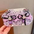 thumbnail image 6 of Anime Kuromi Hair Bow Clip Cartoon Bow Knot Barrette Hair clips Accessories for Women Girls, 6 of 7