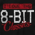 thumbnail image 2 of I Love 8 Bit Classics Arcade Gamer Plus Size Crewneck Graphic Tee Shirt Brisco Brands 3X, 2 of 5