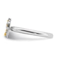 thumbnail image 3 of Citrine Sterling Silver Rhodium Cross Ring, 3 of 5