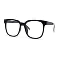 thumbnail image 1 of Kid Girls Flexible Rubber Hipster Horn Rim Blue Light Filter Computer Glasses All Black, 1 of 4