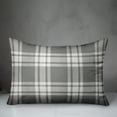 thumbnail image 3 of Creative Products Distress Plaid Gray 14 x 20 Indoor / Outdoor Pillow, 3 of 3