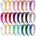 thumbnail image 1 of SIQUK 24 Piezas Diademas de Satén Diadema de 1 Pulgada de Ancho Diademas Duras Antideslizantes Coloridas para Mujeres y Niñas 24 Colores, 1 of 4
