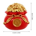 thumbnail image 2 of unbranded Figurilla Feng Shui Bolsa De Dinero Roja Para De Oficina Y Hogar En Resina, 2 of 6