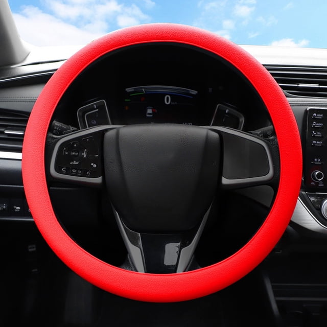 BotaniNest Universal Silicone Steering Wheel Cover Non Slip Grip For All Season Comfortable Driving Smooth Enhanced Control