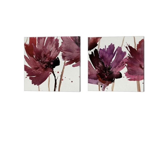 Great Art Now Room For More by Natasha Barnes 2 Piece Canvas Art Set Each 14W x 14H