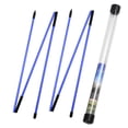 thumbnail image 1 of Golf Alignment Sticks 2 Sets 48inch Alignment Practice Rods Collapsible 6 Colors Golf Alignment Sticks Golf Swing Training Tools Blue, 1 of 6