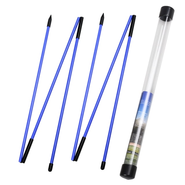 Golf Alignment Sticks 2 Sets 48inch Alignment Practice Rods Collapsible 6 Colors Golf Alignment Sticks Golf Swing Training Tools Blue