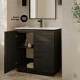 thumbnail image 3 of St. Tropez 36" Freestanding Bathroom Vanity in Black Oak with Sink Top, 3 of 9