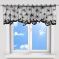 thumbnail image 2 of 1pcs Window Curtains Creative Lace Spider Web Decorative Door Curtain Fireplace Cloth Lampshade for Halloween, 2 of 6