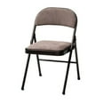 thumbnail image 4 of MECO Sudden Comfort Deluxe Metal Fabric Padded Folding Chair, Gray (4 Pack), 4 of 5