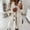 White, variant on WILLBEST Womens Winter Coats Winter Coats for Women with Hood Cropped Womens 3/4 Sleeve Notched Lapel Collar Double Coat Winter Wool Blend Over Coats Long Jackets