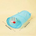 Foldable Cat Tunnel Toy Durable Polyester Cloth Interactive Rolling
